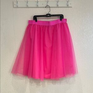 a new day Bright Pink A-Line Tulle Skirt